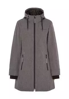 Короткое пальто с воротником-стойкой и регулируемым капюшоном. Moorhead, цвет chocolate torte