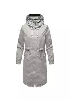 Короткое пальто серебристо-жемчужное Navahoo, серый