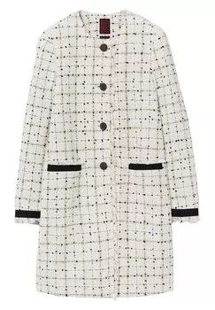 Короткое пальто Stefanel, черный/бежевый