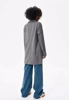 Короткое пальто VIDA blue shadow, серый