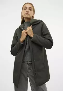 Короткое пальто VMDONA Vero Moda, темно-зеленый