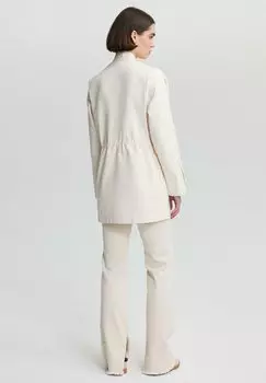 Короткое пальто With Gathered Waist Touch Priv, бежевое