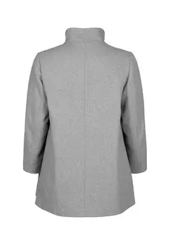 Короткое пальто Zizzi, цвет Mottled Light Grey