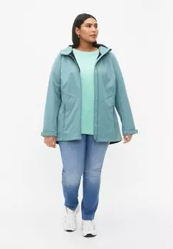 Короткое пальто Zizzi С КАРМАНАМИ, цвет arctic