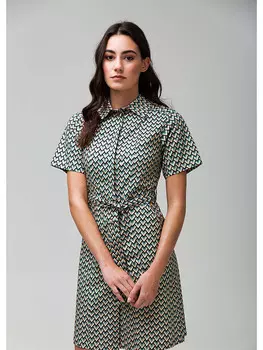 Короткое платье 4funkyflavours So Far To Go, цвет grn/schwarz/beige