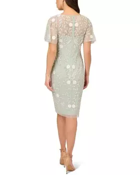 Короткое платье Adrianna Papell, зеленый