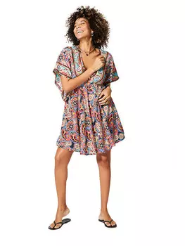 Короткое платье Aller Simplement, цвет dunkelblau/pink