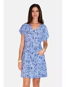 Короткое платье ASSUILI, голубой