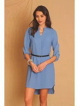 Короткое платье ASSUILI, голубой