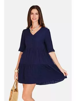 Короткое платье ASSUILI, темно-синий