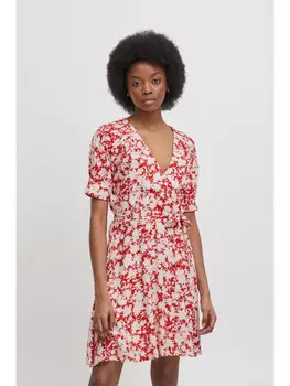 Короткое платье Atelier Rve Blusenkleid IRALAIS DR2 - 20118306 Kurzes Kleid mit Bindeband, бежевый