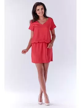 Короткое платье Awama, розовый