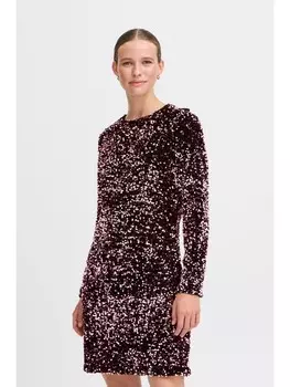 Короткое платье b.young Abendkleid BYPAILLET BOW DRESS - 20815987 elegantes Pailletten-Kleid in