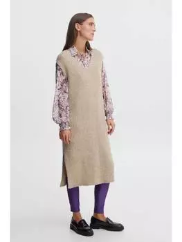 Короткое платье b.young, бежевый