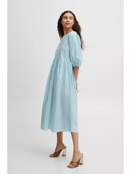 Короткое платье b.young Blusenkleid BYISUSU DR - 20812950 Midi-Kleid mit Rckenausschnitt, синий