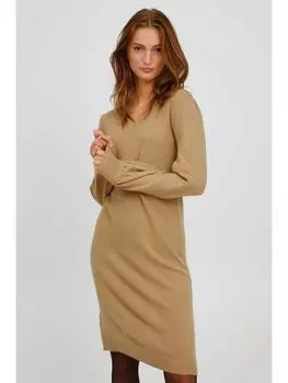 Короткое платье b.young, песочный