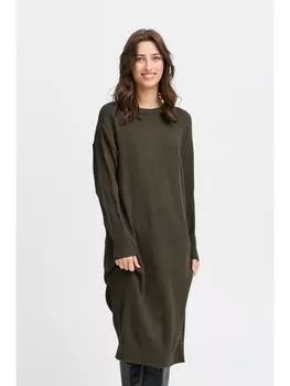 Короткое платье b.young Strickkleid BYMANINA DRESS 2 - 20815663 modisches Strickkleid, зеленый