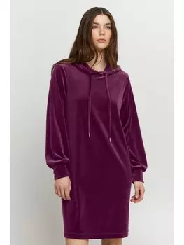 Короткое платье b.young Sweatkleid BYMITZA HOODIE DRESS - 20812322 Freizeitkleid mit Kapuze, фиолетовый