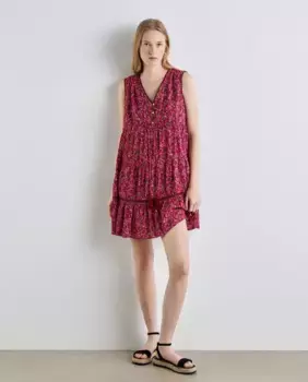 Короткое платье Bambula со вставками Easy Wear, фуксия