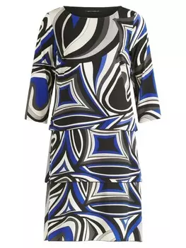 Короткое платье Betty Barclay Stufen, цвет schwarz/blau