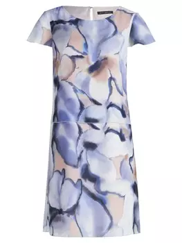 Короткое платье Betty Barclay Stufenkleid kurzarm, цвет Wei/Blau
