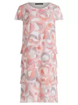 Короткое платье Betty Barclay Stufenkleid mit Flgelrmeln, цвет Rose/Cream