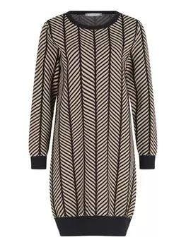 Короткое платье BETTY & CO Strick, цвет black/taupe