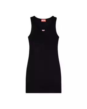 Короткое платье без рукавов Diesel, черный