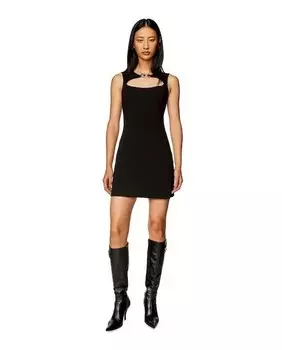 Короткое платье без рукавов Diesel, черный