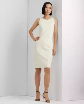 Короткое платье без рукавов Lauren Ralph Lauren, белый