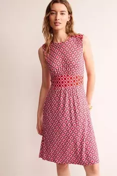 Короткое платье без рукавов Thea Boden, розовый