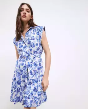 Короткое платье без рукавов Tintoretto, синий