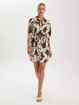 Короткое платье BGN, бежевый