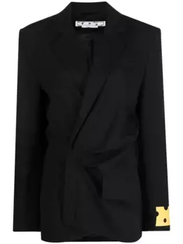 Короткое платье-блейзер OFF-WHITE, черный