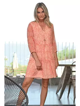 Короткое платье Bleu d'Azur Nina, оранжевый