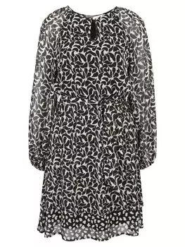 Короткое платье CARTOON Chiffon, черный/белый