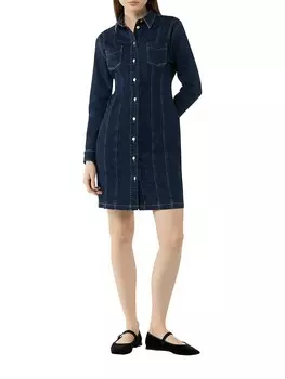 Короткое платье comma Jeans, темно-синий