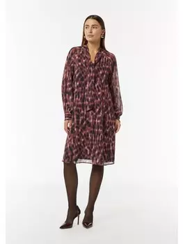 Короткое платье comma Kleid kurz, цвет Mehrfarbig-rot