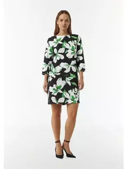 Короткое платье comma Kleid kurz, цвет Mehrfarbig-schwarz