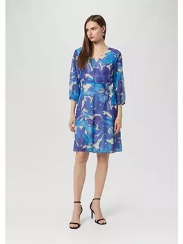 Короткое платье comma Kleid kurz, синий