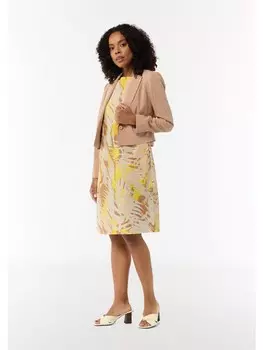Короткое платье comma Kleid kurz, желтый