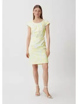 Короткое платье comma Kleid kurz, желтый
