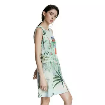 Короткое платье Desigual Ovens, зеленый