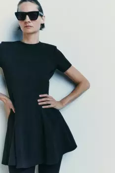 Короткое платье для фигуристки ZARA, черный