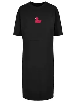 Короткое платье F4NT4STIC Oversized Kleid Ente Magenta, черный