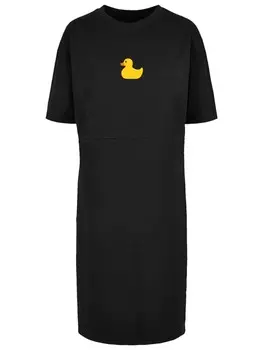 Короткое платье F4NT4STIC Oversized Kleid Ente Gelb, черный