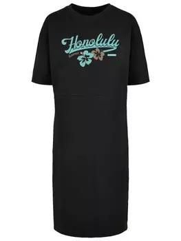 Короткое платье F4NT4STIC Oversized Kleid Honolulu, черный