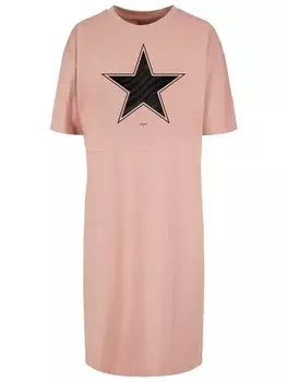 Короткое платье F4NT4STIC Oversized Kleid Stern Basic, цвет duskrose