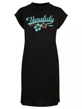 Короткое платье F4NT4STIC Short Sleeve Dress Honolulu, черный