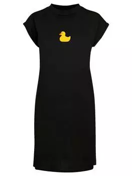 Короткое платье F4NT4STIC Short Sleeve Dress Ente Gelb, черный